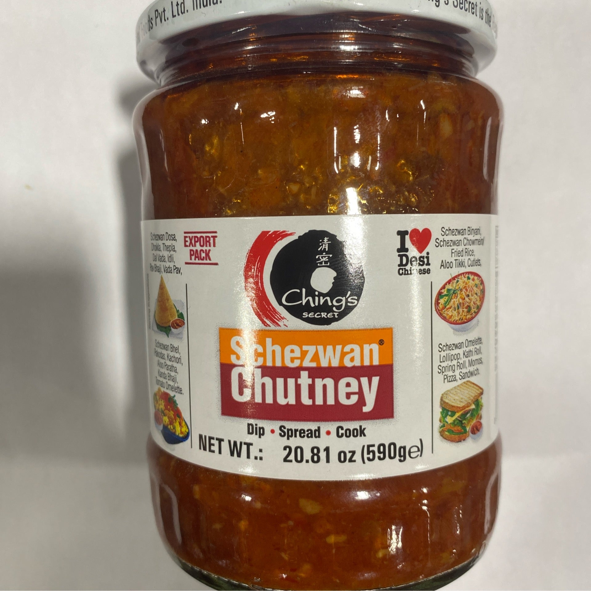 as know as de wan Ｎデリシャス☆ＰＯ Chings Schezwan Chutney 590g | Metro Spice Mart